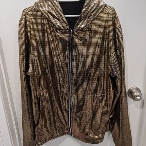 Betabrand Golden Disco Reversible Hoodie